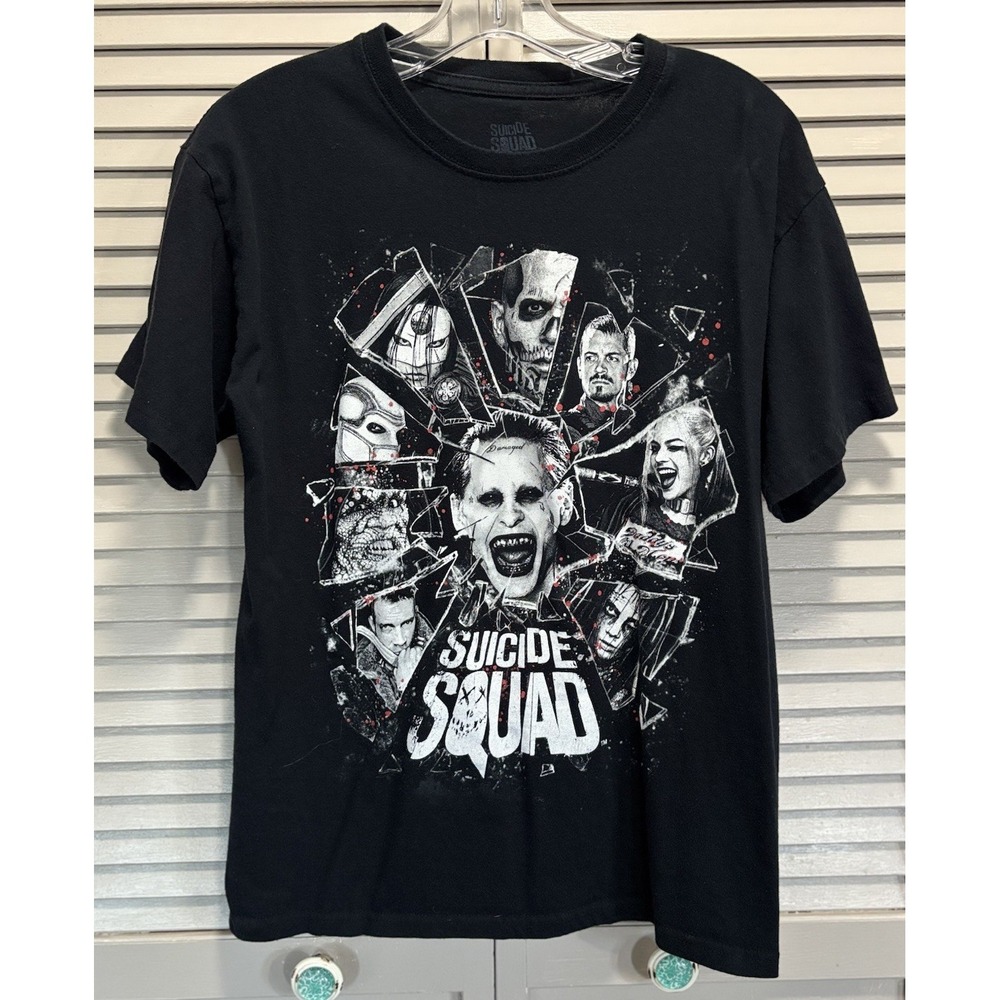 Suicide Squad Characters Graphic Print Tshirt Black/White‎ Size M DC Comic